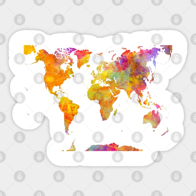 world map art #map #worldmap Sticker by JBJart